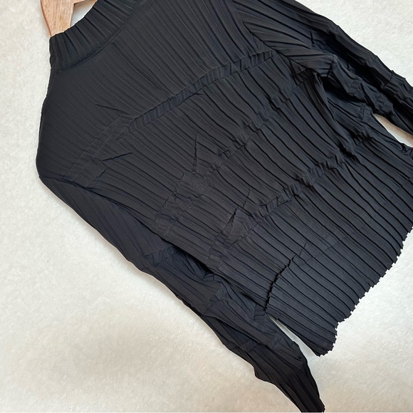 Double Collar Jacket (shirt) by Babette Style # 1K762 Small Black NWOT condition - Picture 11 of 12